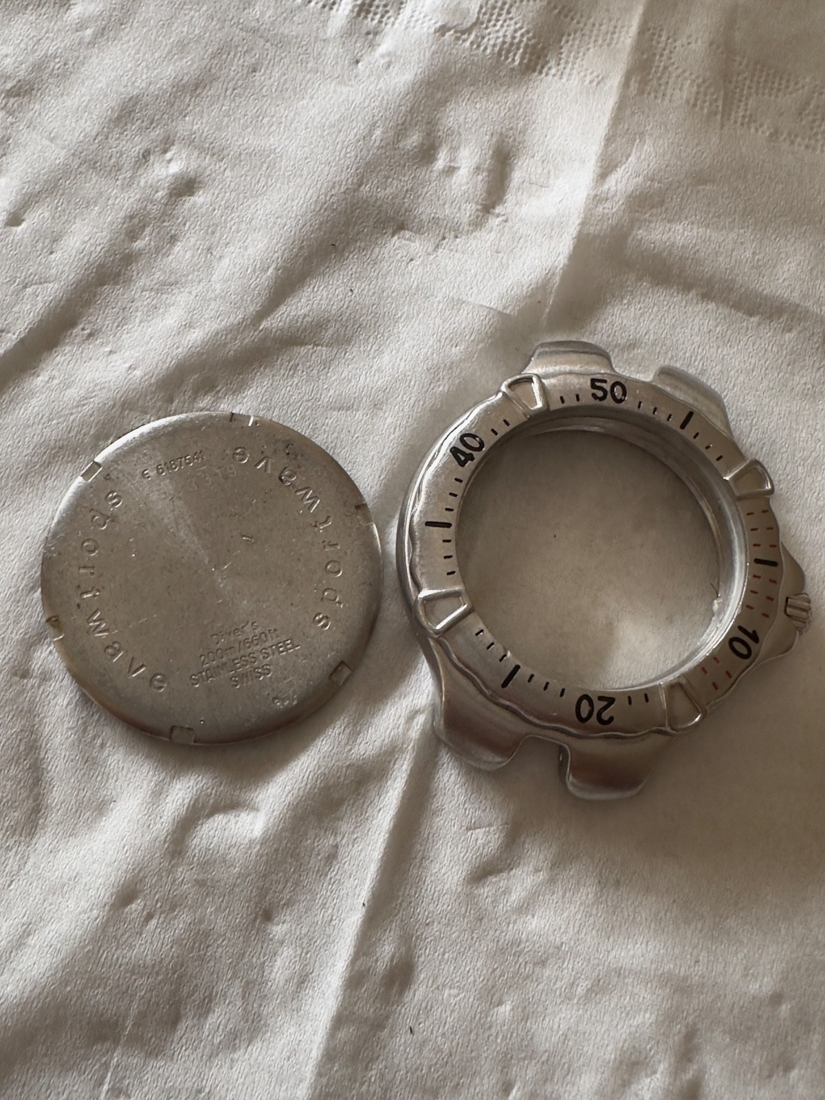 Ebel Sportwave Ref. 6187541 Stainless Steel Case Only – Genuine – For Parts/Repa