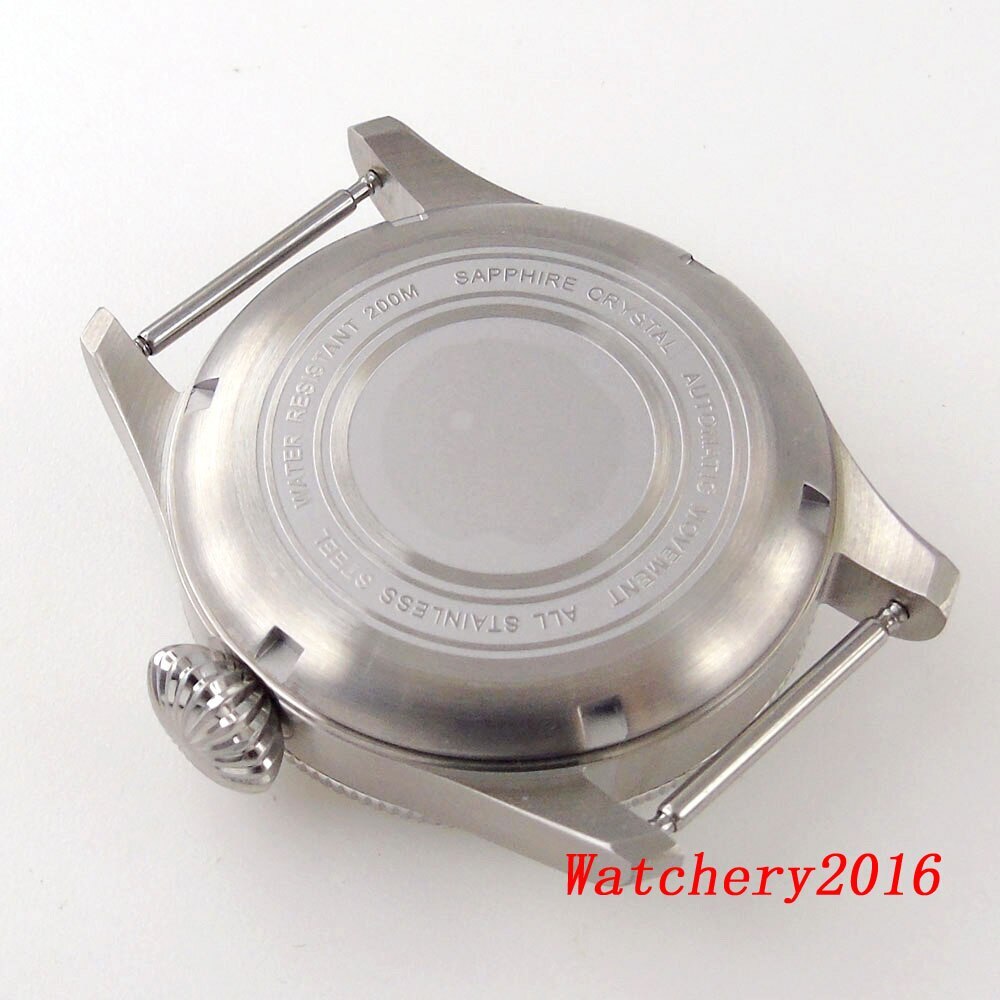 39mm Tandorio Sapphire Glass Watch Case 33.5mm Dial For NH35 NH35A 2824 PT5000