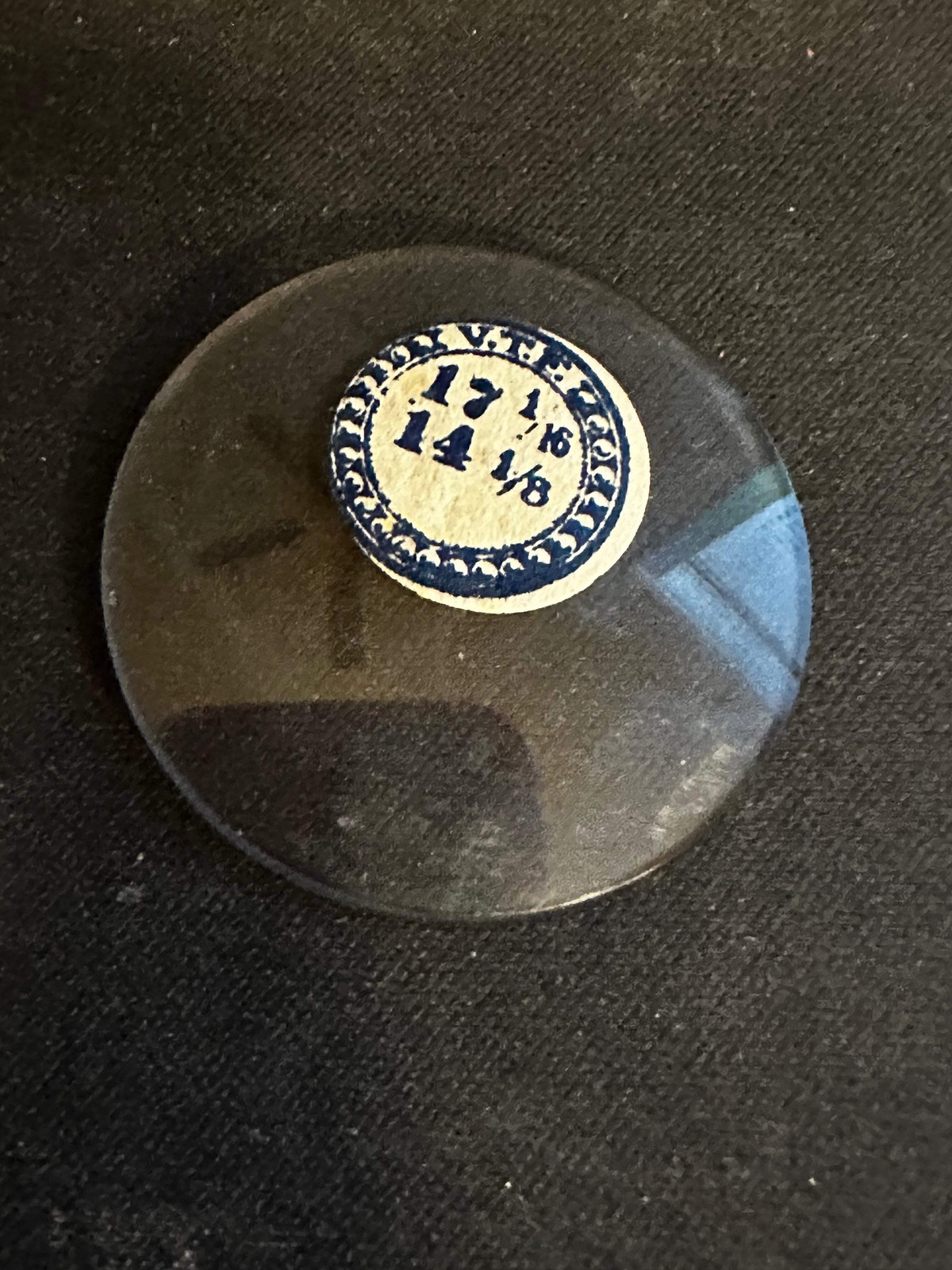 VTF Vintage Beveled Glass Pocket Watch Crystal 17-1/16 (~38.5mm) – NOS