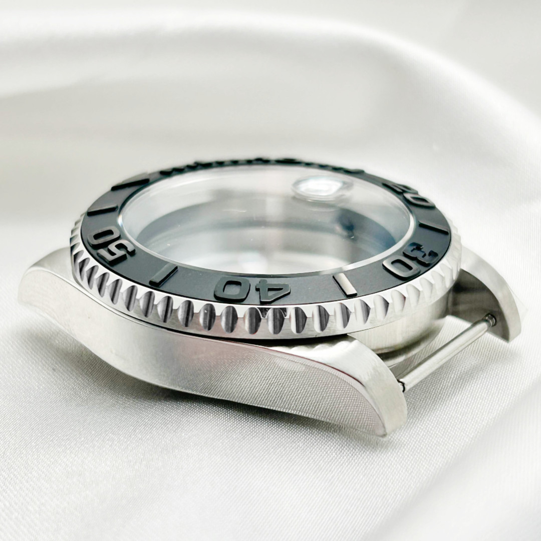 20ATM Silver 40mm Sapphire Glass Modified Watch Case fit NH34 NH35 NH36 Movement