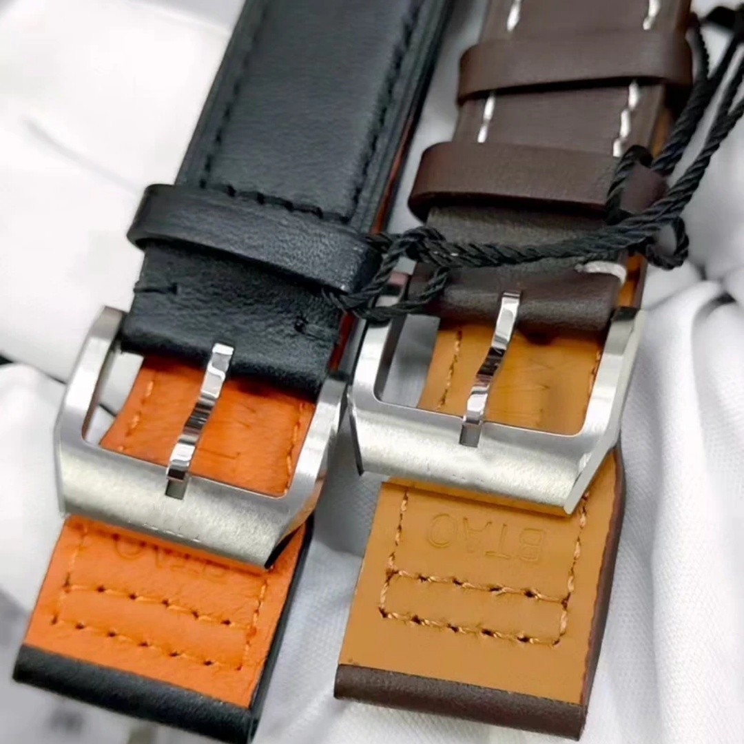DIY 43mm stainless steel kit with dial, strap, and hands suitable for 7750