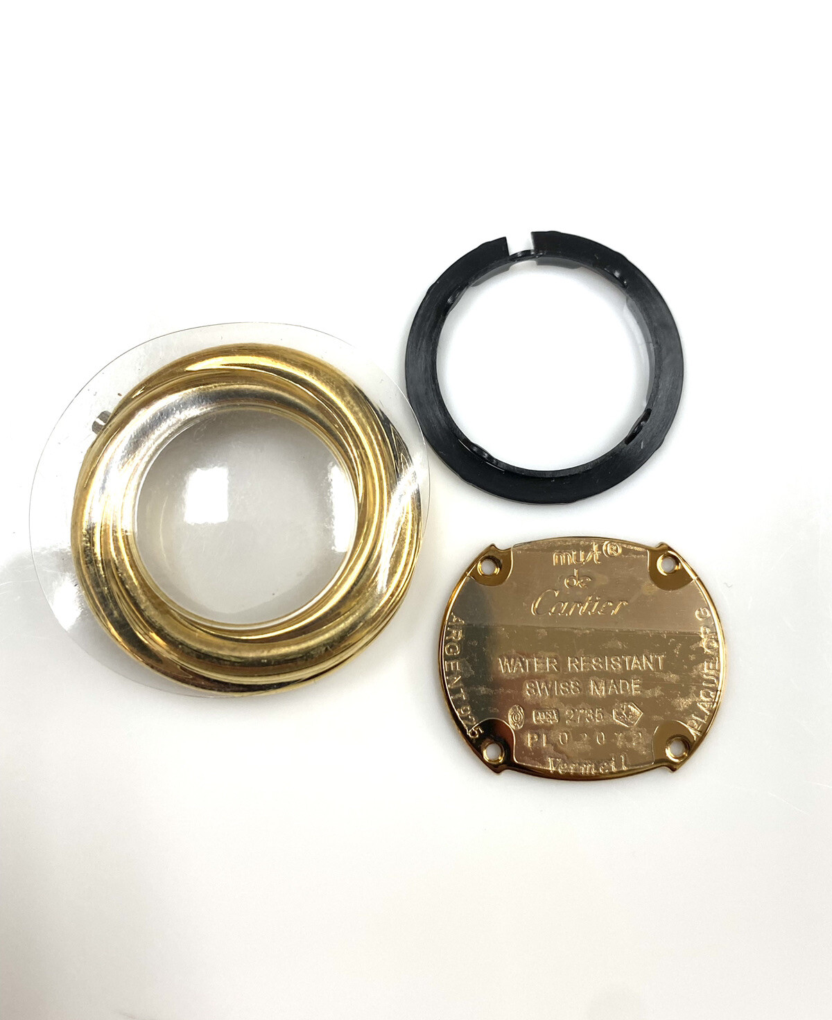 Original Ladies Must de Cartier Vermeil Trinity Ref. 2735 Gold Plated Case