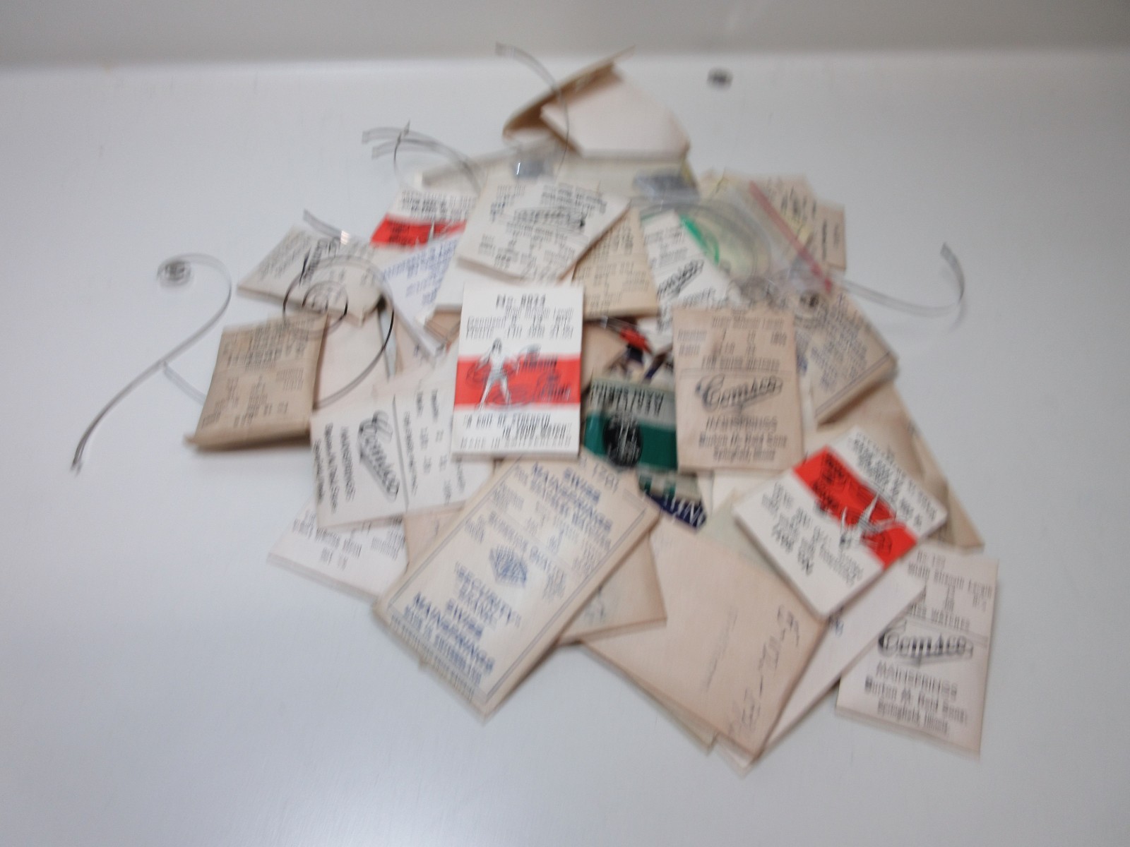 VINTAGE LOT OF 75 WATCH MAIN SPRINGS WATCHMAKER REPLACEMENT PARTS ASSORTED # 14