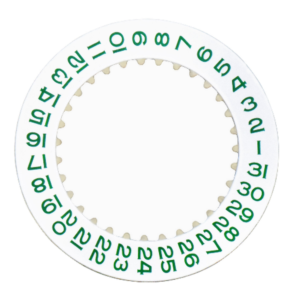 CALENDAR DATE DISC FOR ROLEX GMT MASTER II 116718LN 3135 3175 3185 3186 GREEN