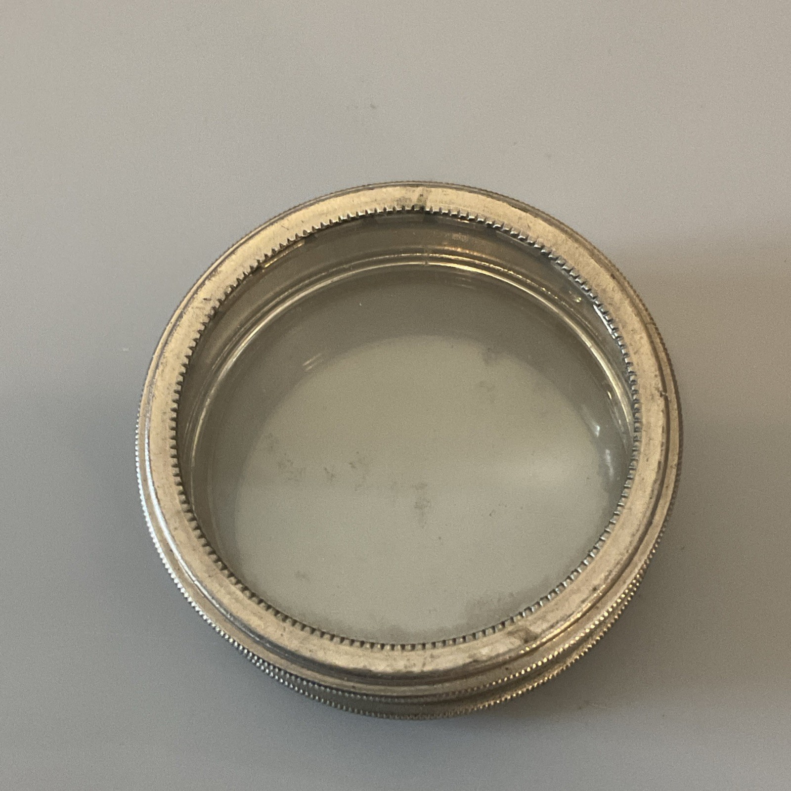 Antique Elgin National Watch Company GLASS Movement 18s Shipping Tin Container