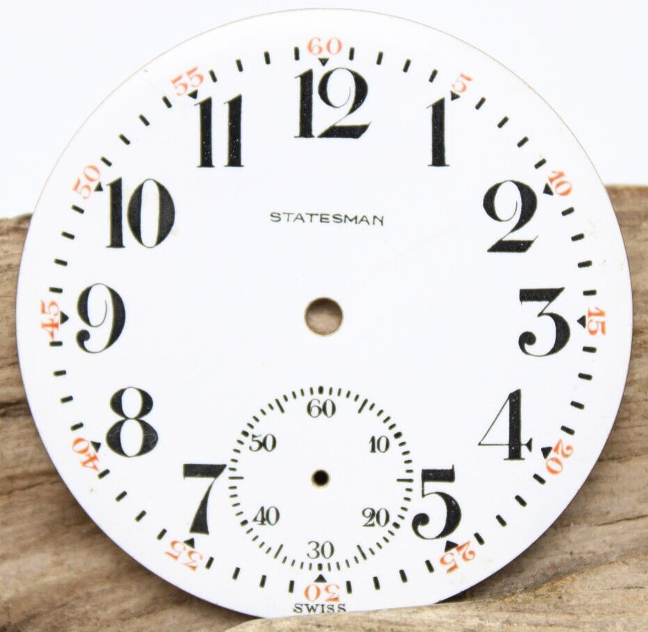 STATESMAN SWISS POCKET WATCH DIAL WITH BREGUET NUMERAL INDICES 42.7mm (RW)