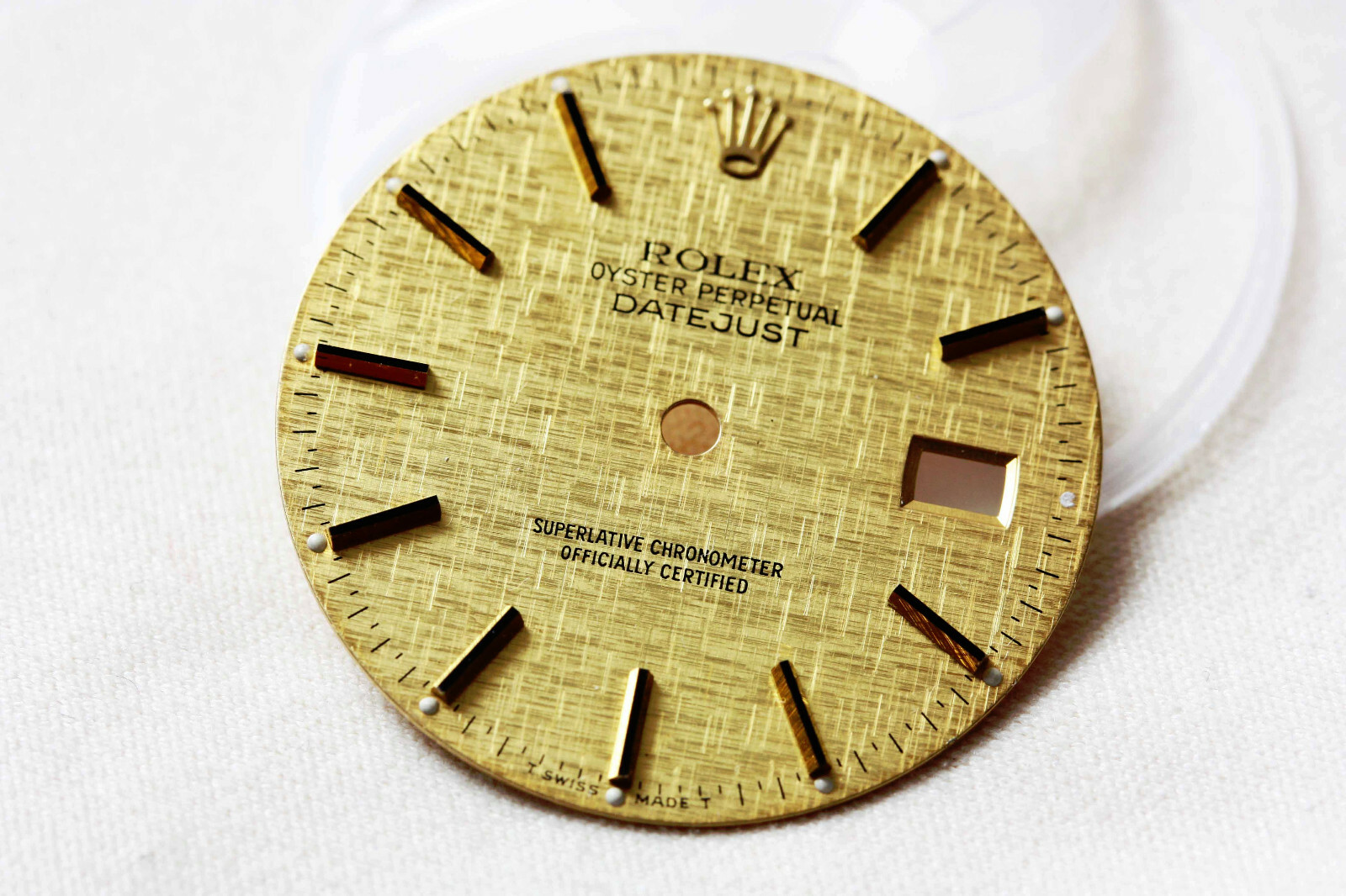 Rolex Factory Original Champagne Linen Dial Ref: 16013, 16233 and others