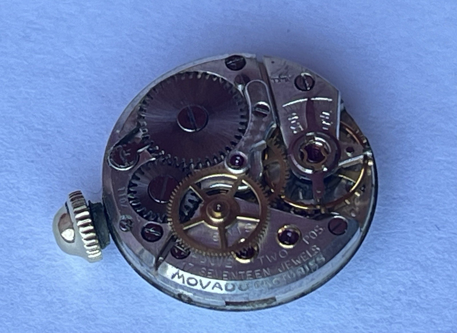 VINTAGE LADIES MOVADO WRIST WATCH MOVEMENT – TIFFANY & CO. DIAL,RUNNING