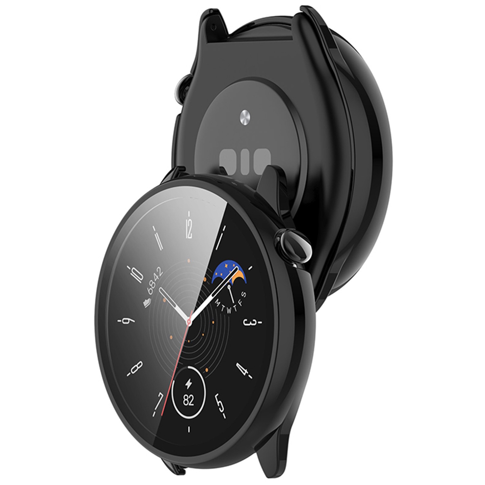 45.1MM Watch Case PC+Tempered Glass Film Protective Case for Amazfit GTR Mini