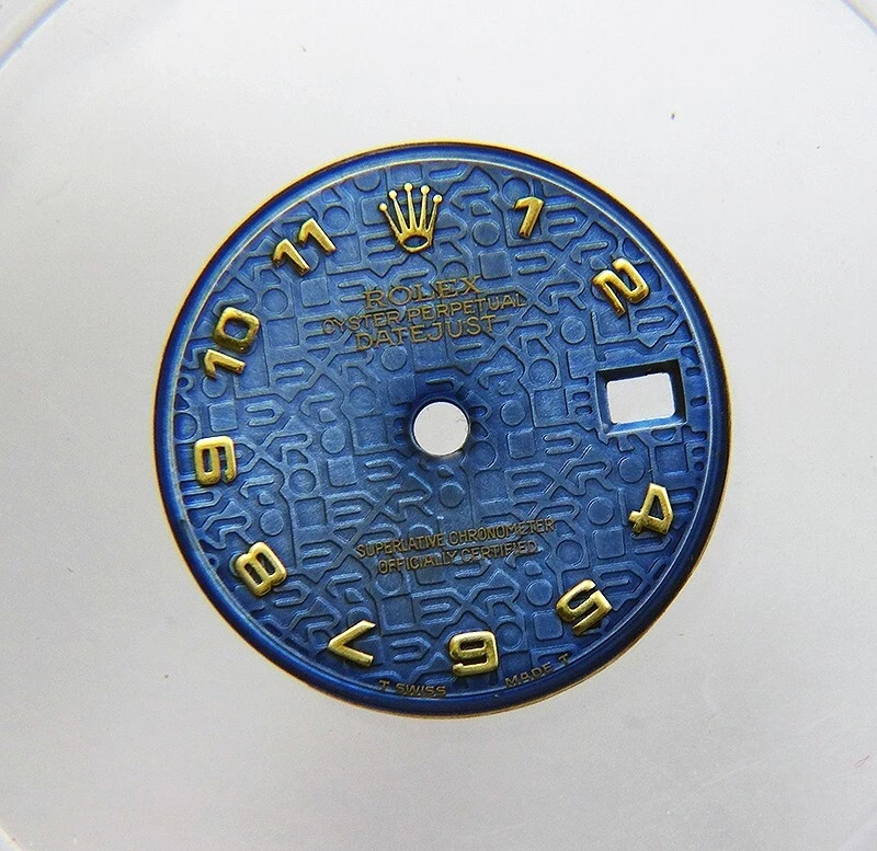 Genuine Rolex Ladies Datejust 26mm 69173 79173 Blue & Gold Jubilee Arabic Dial