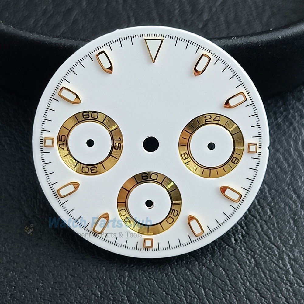 Green Luminous VK63 Dial 29.5mm Panda Dial For VK63 Movement-Watch Parts
