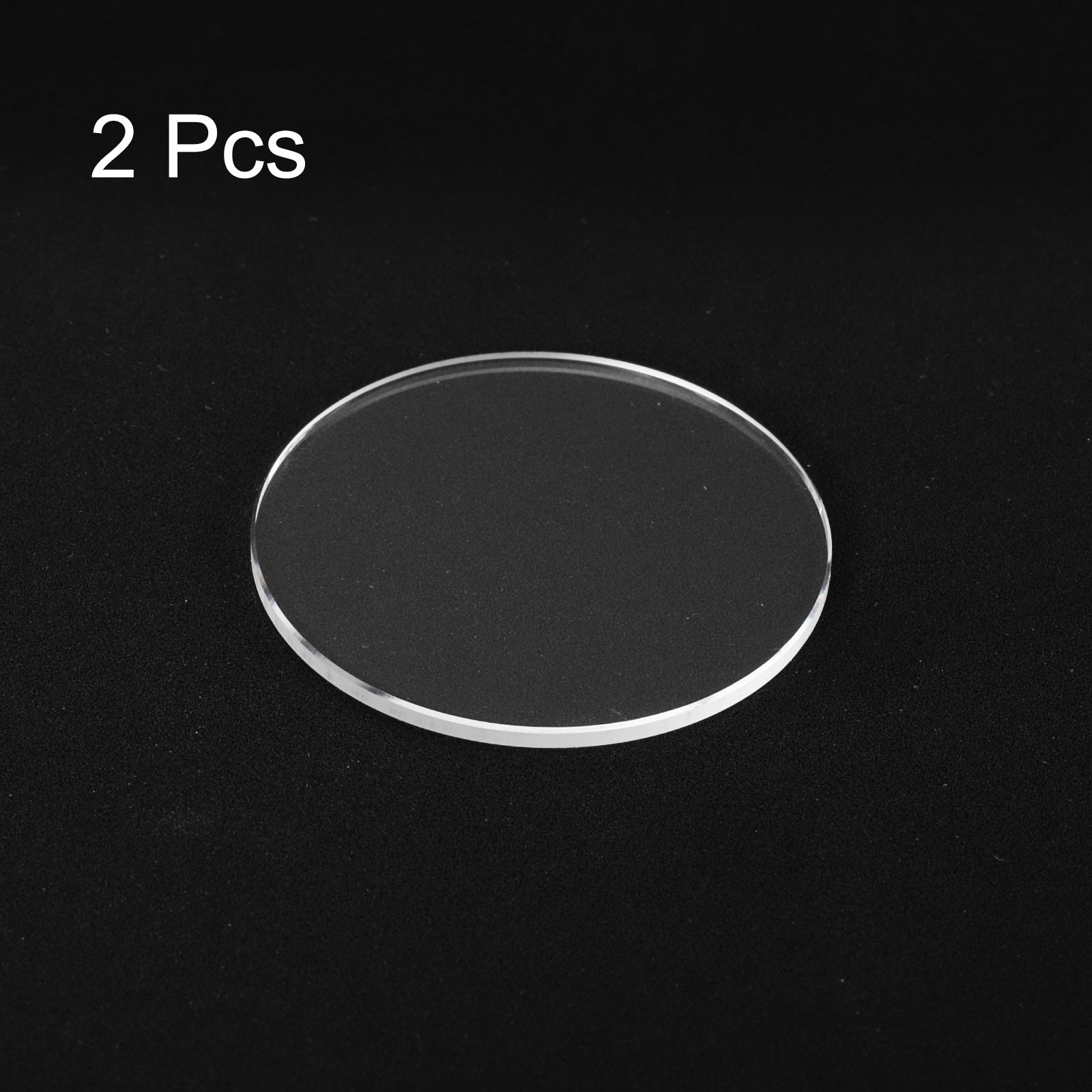 2pcs Watch Crystal Glass Lens 28mm x 1.2mm Beveled Edge Flat Glass Crystals Lens