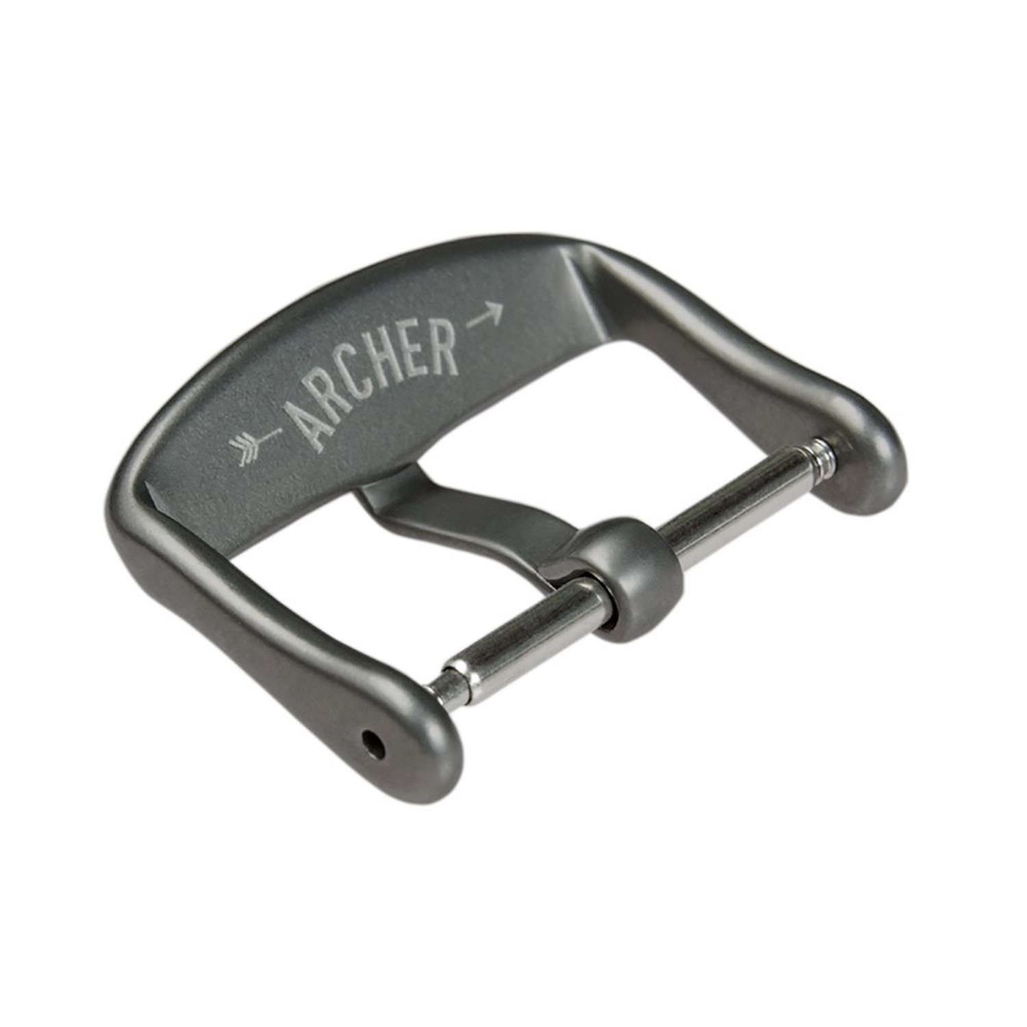 Archer Watch Straps – Stainless Steel Watch Strap Buckles 19mm Matte Gunmetal