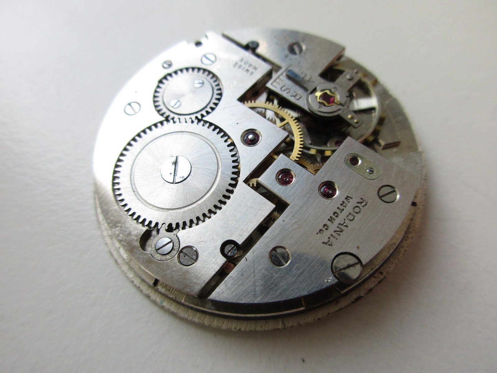 Rodania 17 jewels AS cal. 1073 vintage pocket watch movement – running
