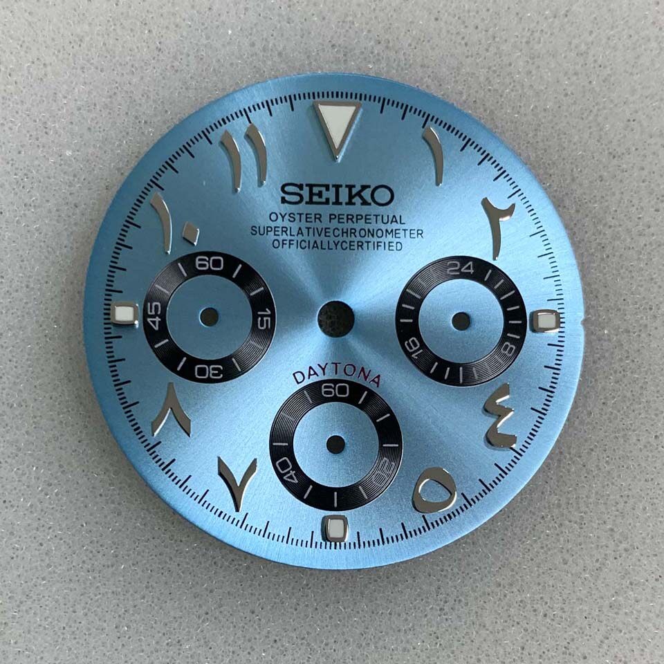 29.8mm Sun Pattern Roman Watch Dial No Luminous for VK63 Movement Watch Parts