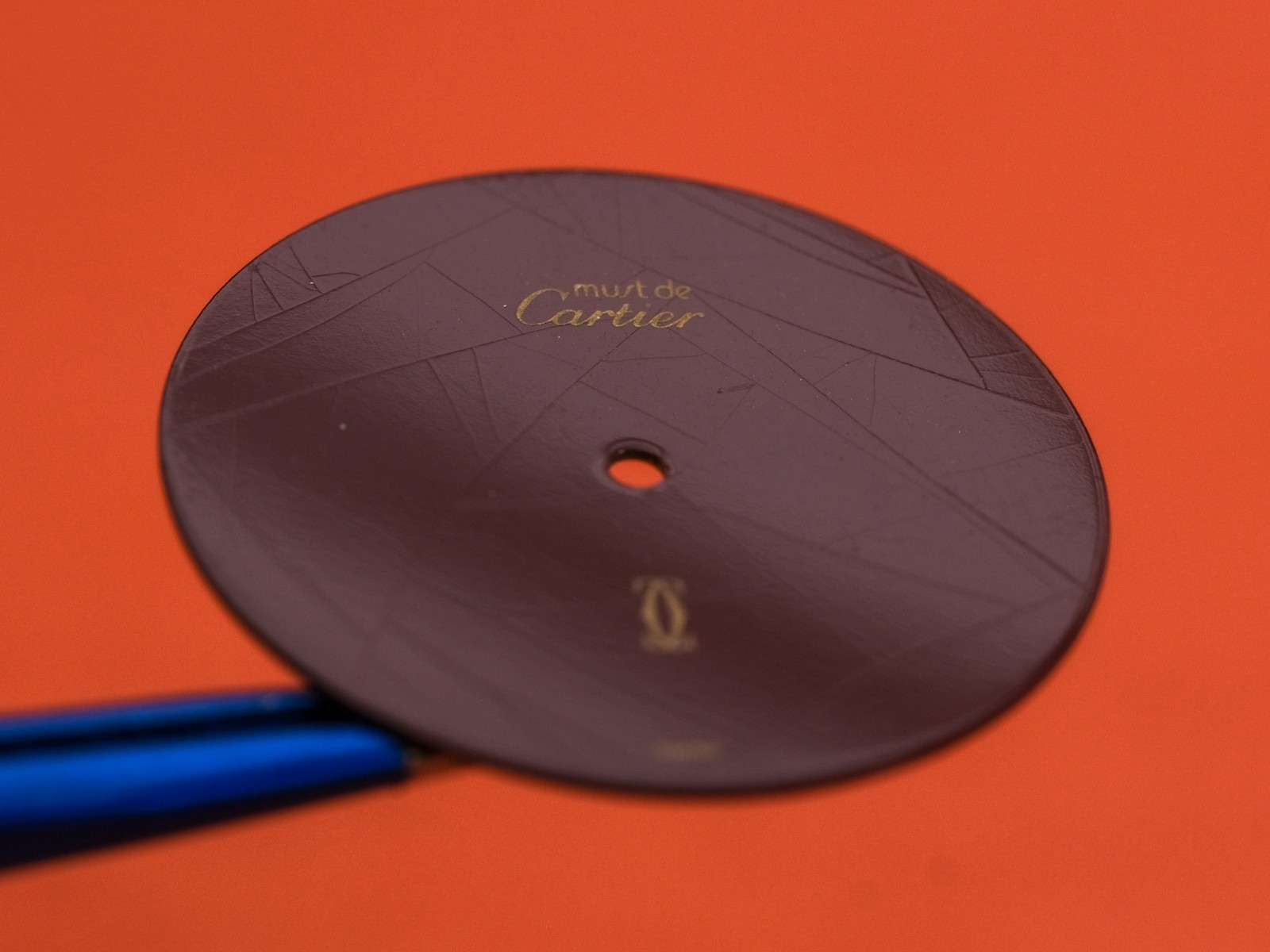 Authentic Cartier Must de Cartier Burgundy Dial