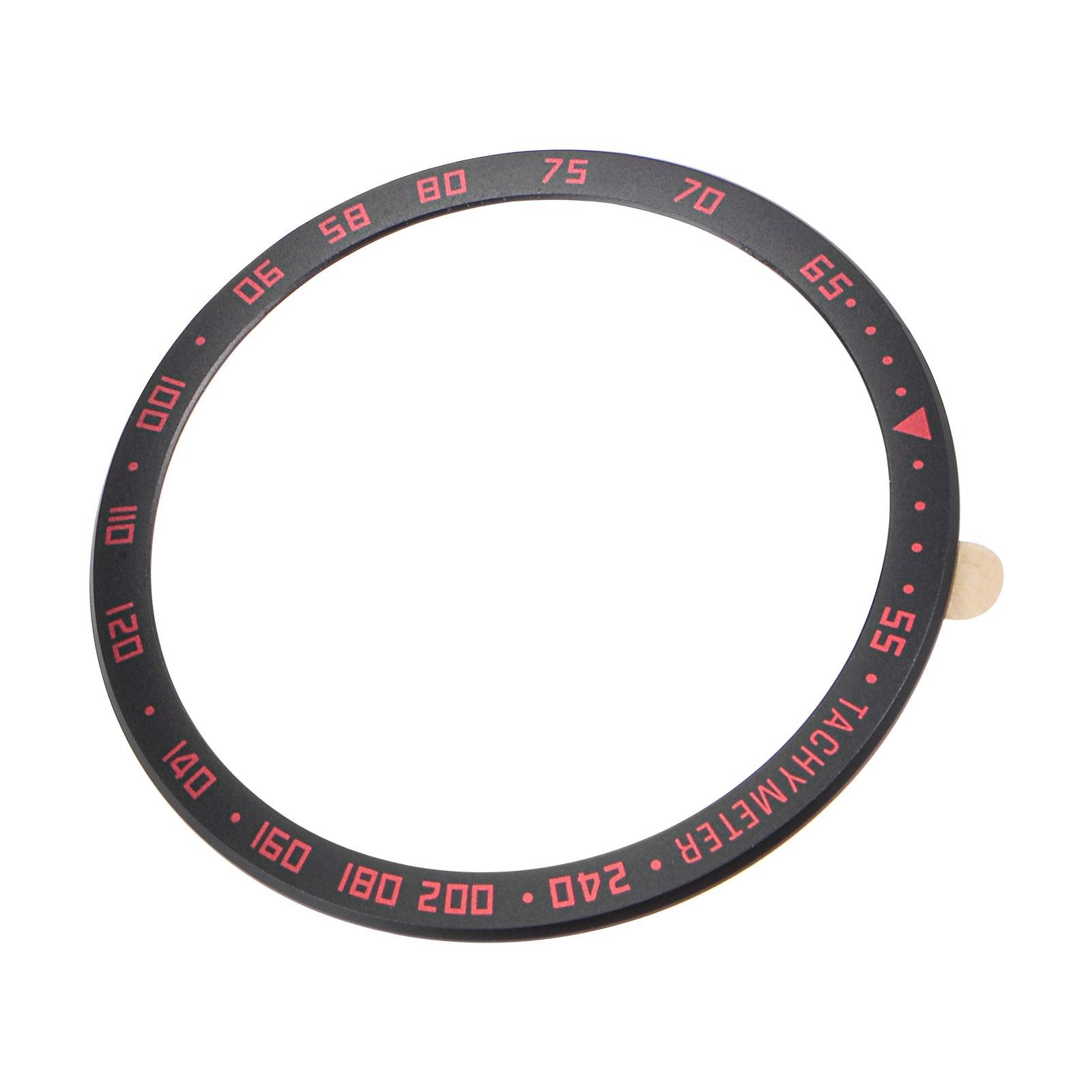 41mm Watch Bezel Ring Adhesive Cover Style B Anti-Scratch Protector Black