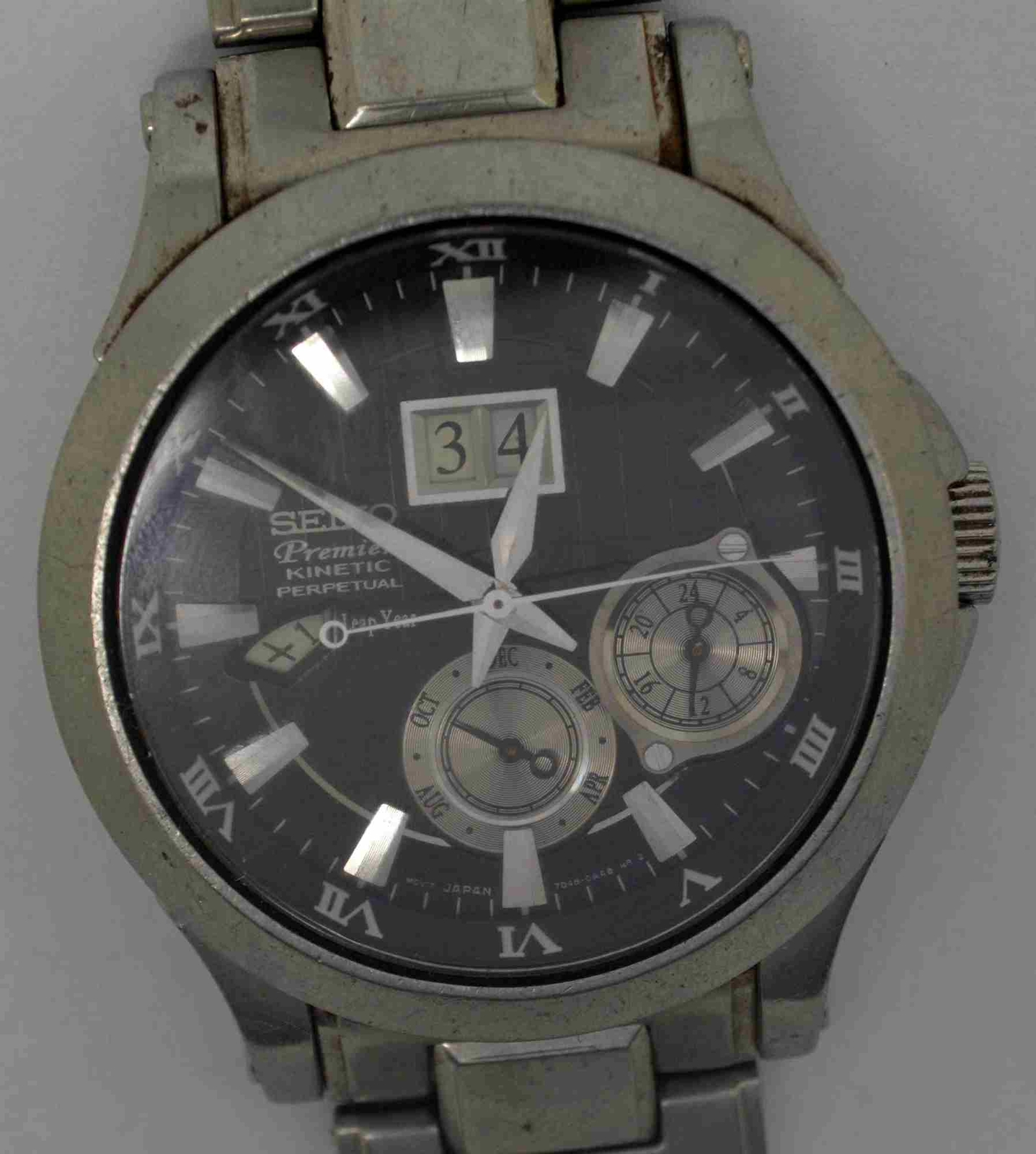 SEIKO Premier Kinetic Perpetual, Leap Year Edition. Ref: 7048-DAA0. For Service