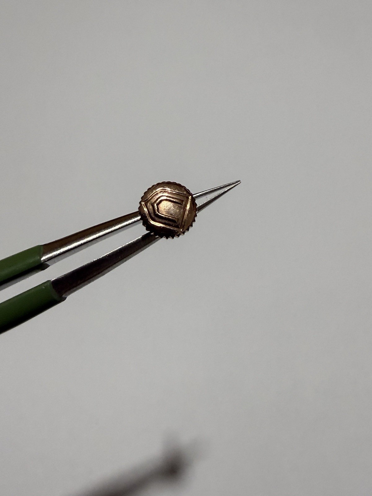Geneve Rose Gold 18k Universal Watch Crown, Replacement Replacement