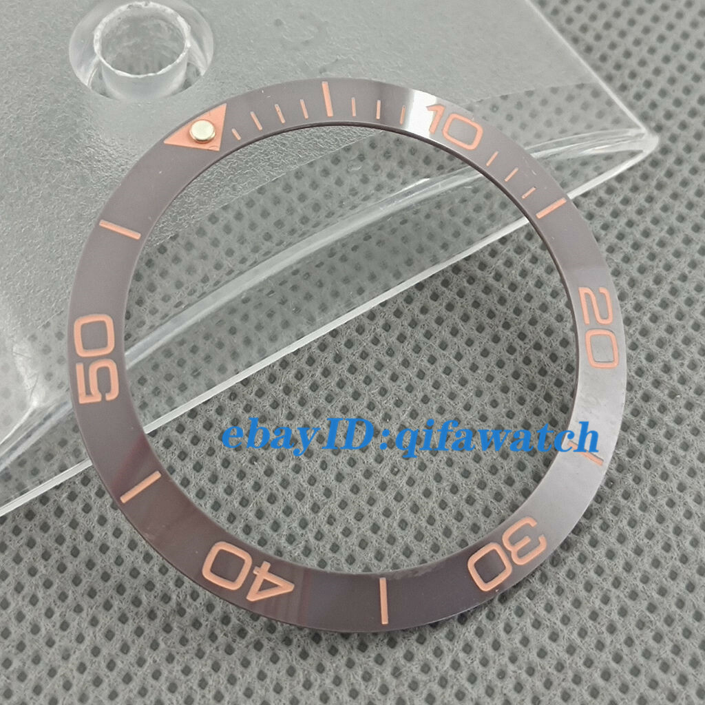 38mm gray ceramics Bezel Insert for 40mm automatic watches