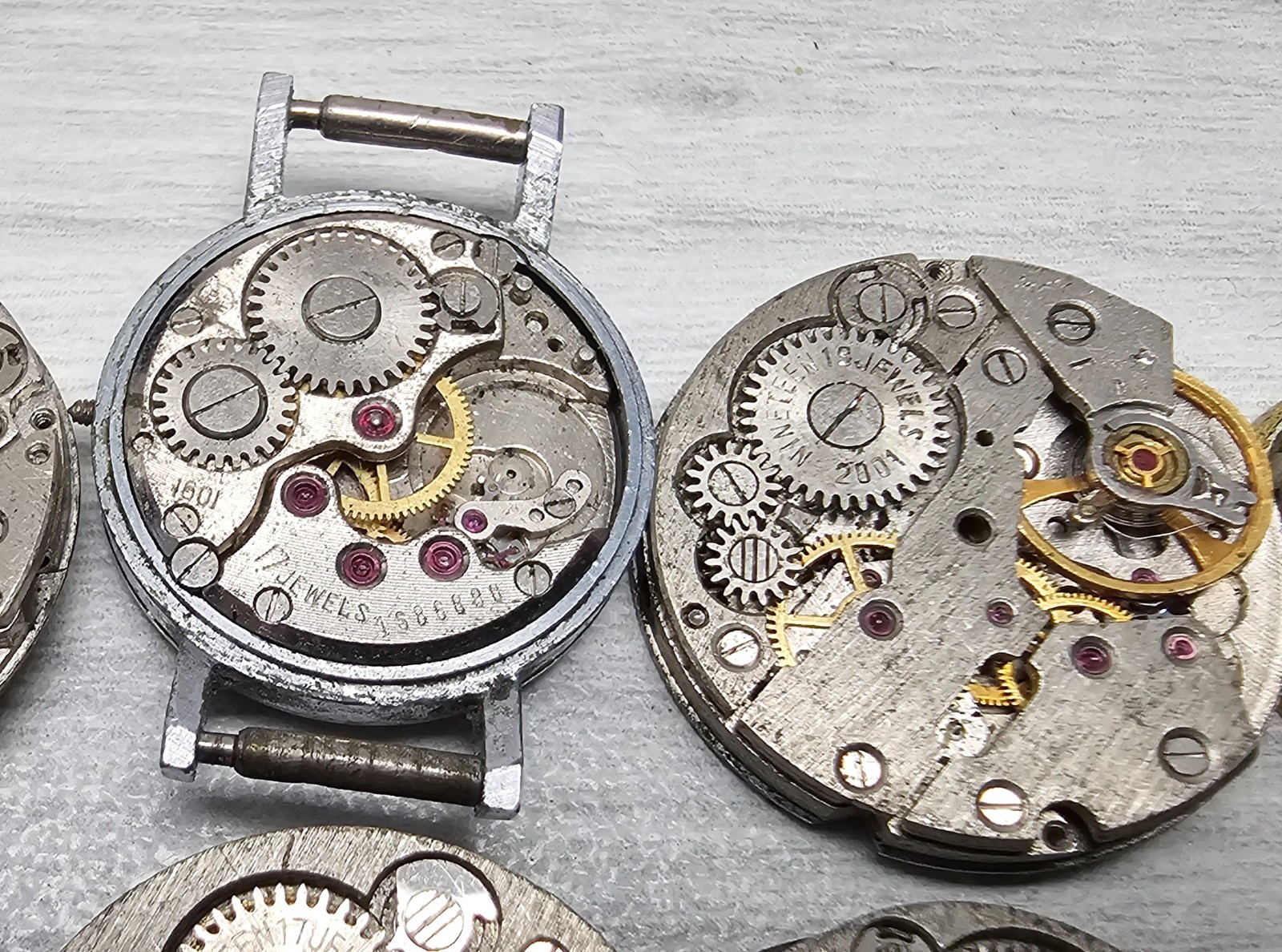 Soviet Vintage Movement Slava Zaria Chaika USSR Mechanisms Watch parts Steampunk
