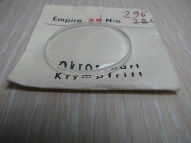 Plexiglass watch glass 296 part