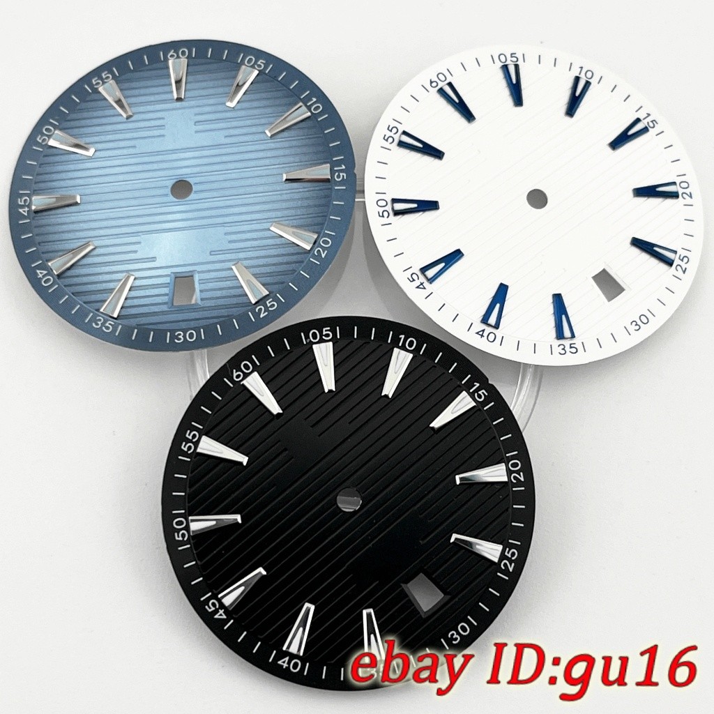 NH35 6 o’clock Date Window 33.5mm Watch Dial Green Glowing Watch Accessories