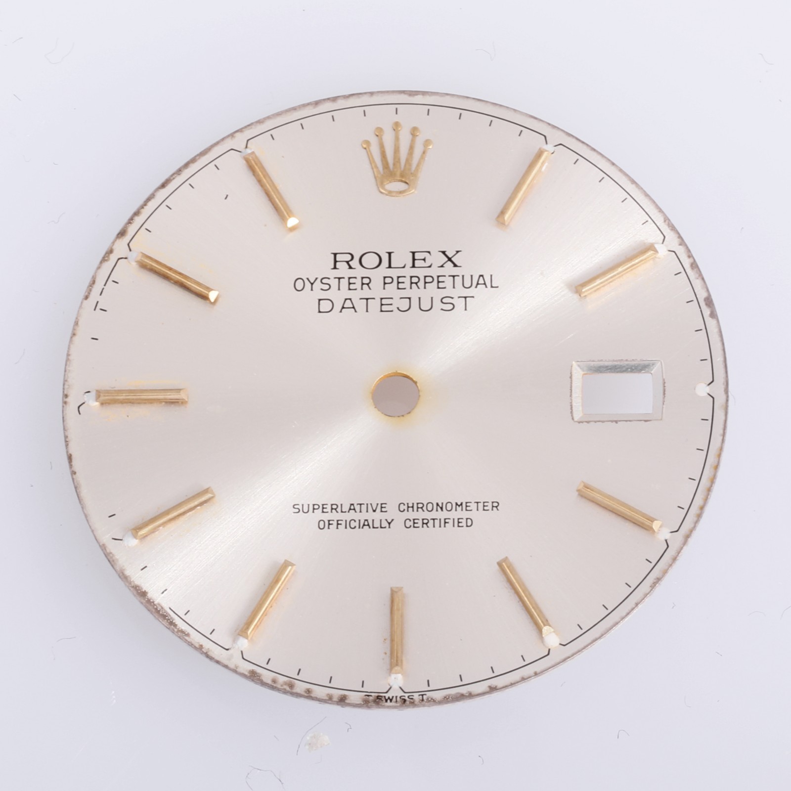 Rolex Mens Datejust 36mm Silver Stick Dial T Swiss T 16013-16233 #N11