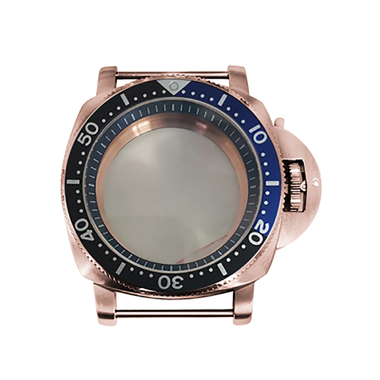 42mm PVD Rose Gold Stainless Steel Watch Case for NH35/NH36 Movement ===