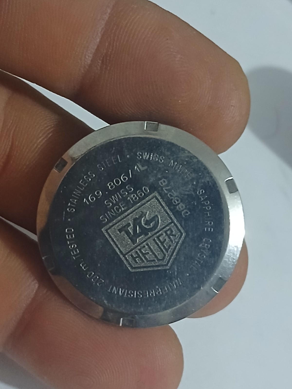 Tag Heuer Fondello Tag Heuer 169.806 /1L Tag Heuer Case Back