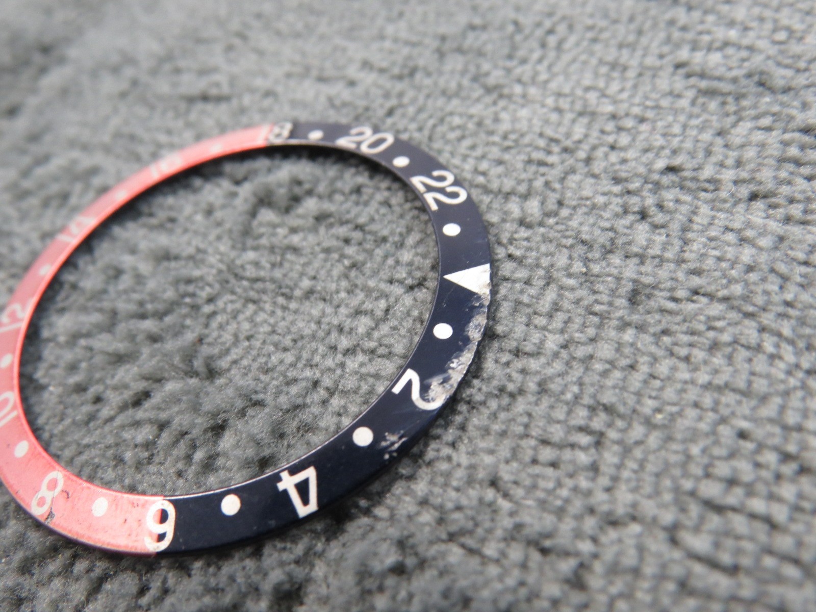 Genuine Rolex GMT MASTER 16700 16710 16760 Black/Red Bezel Faded