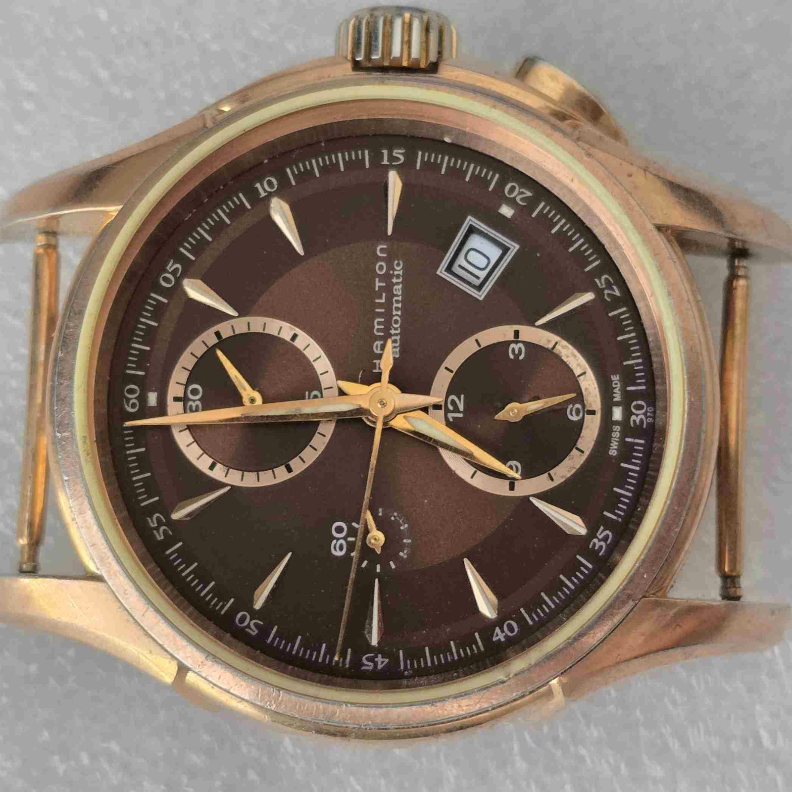 HAMILTON KHAKI Steel Chronograph. Ref: H326461. Cal: ETA-7750. For Service