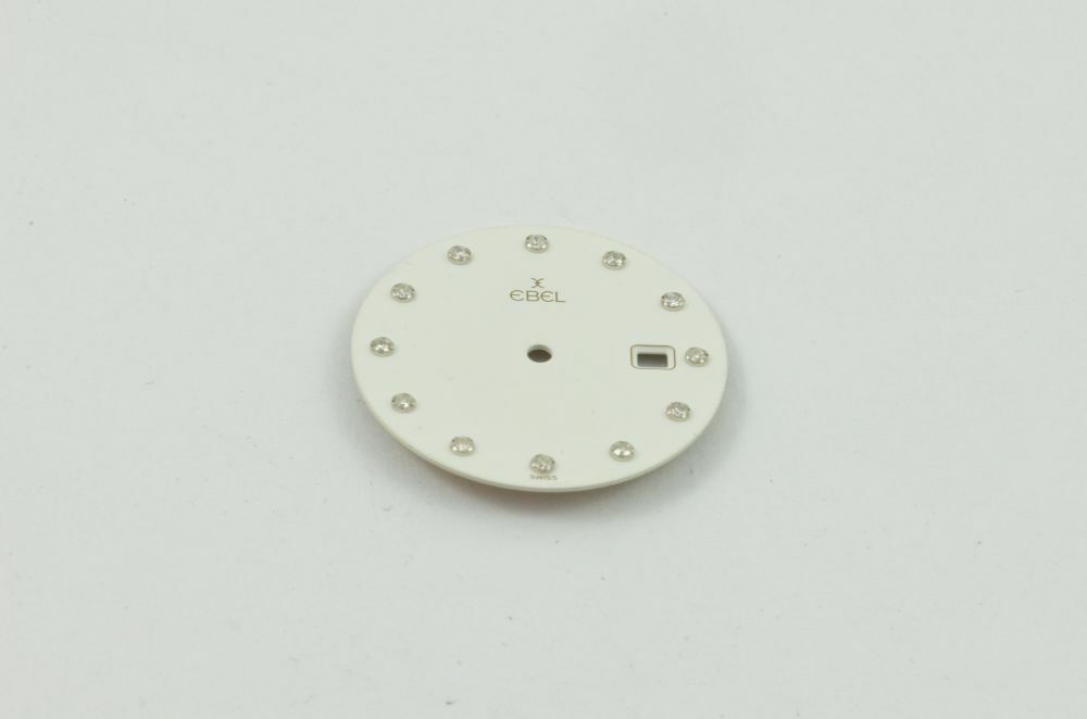 Ebel Dial Men 25mm for Sport Classique Medium Steel White Diamonds