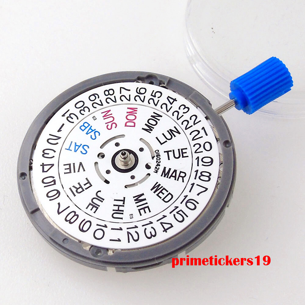 Genuine NH36A Watch Automatic Movement English Spanish Week Date Display Wheel