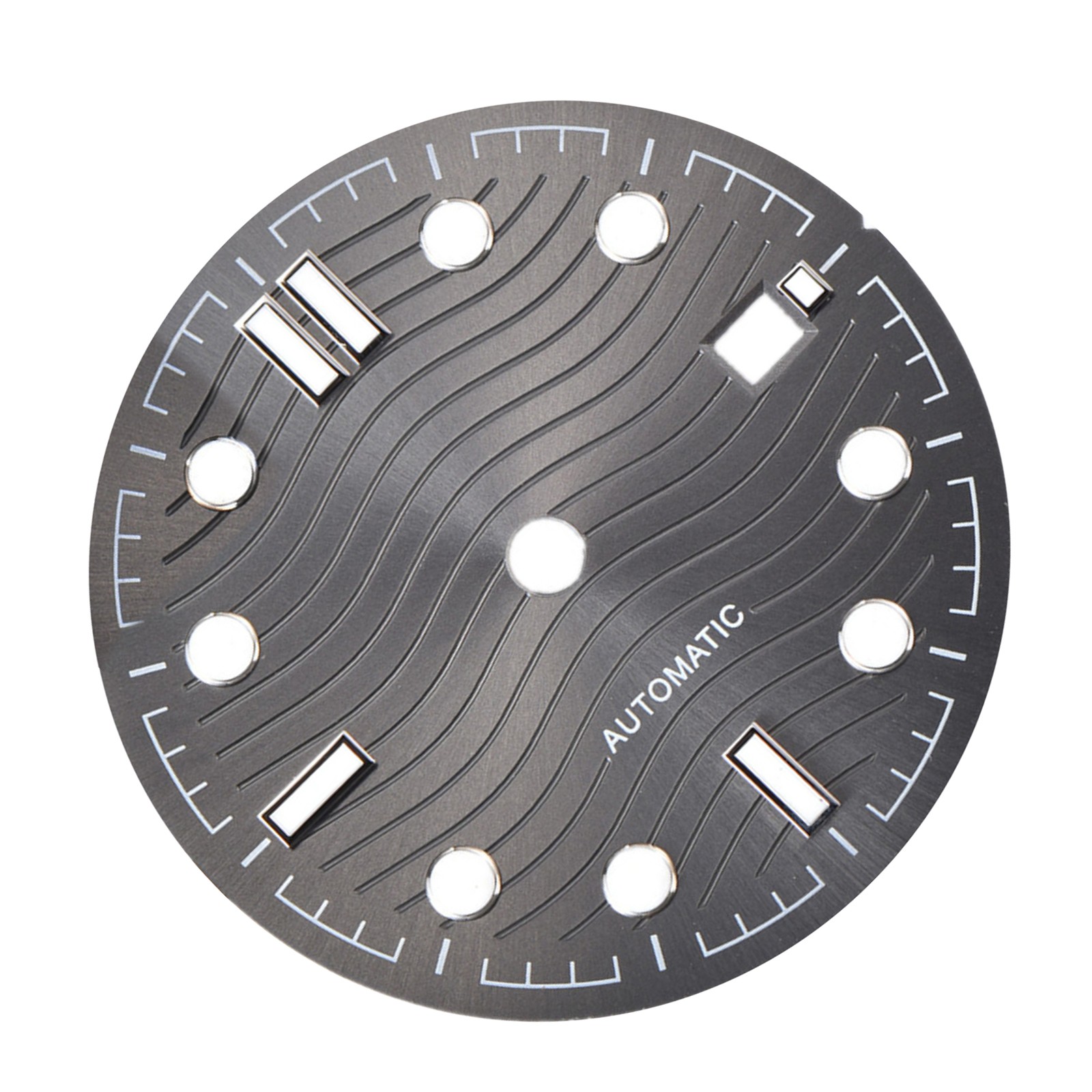 31mm Watch Dial Plate Date@3 Luminous For ETA 2836 2824 For Miyota 8215 8205