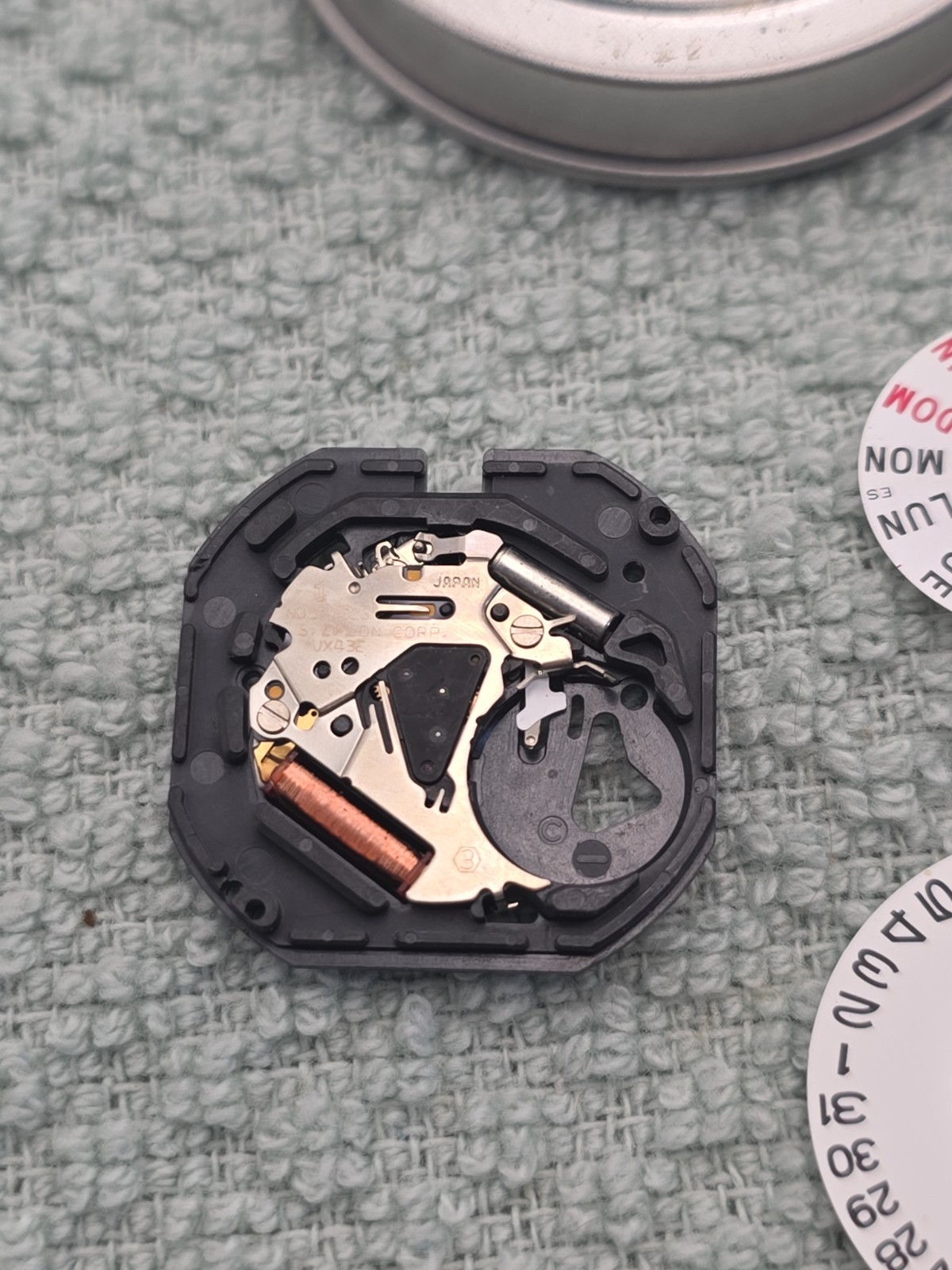 Seiko VX42 VX43 Quartz Watch Movement and Parts