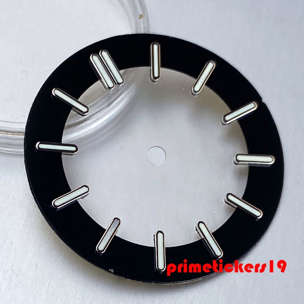 Fit NH70 NH72 NH35 Skeleton Hollow 29mm Watch Dial+Hands Black/White Face Parts