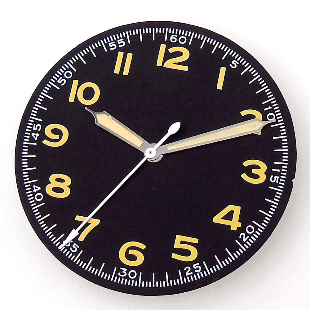 33.5mm Arab Number Watch Dial Face Green Luminous Fit NH35 NH36 ETA2824 PT5000