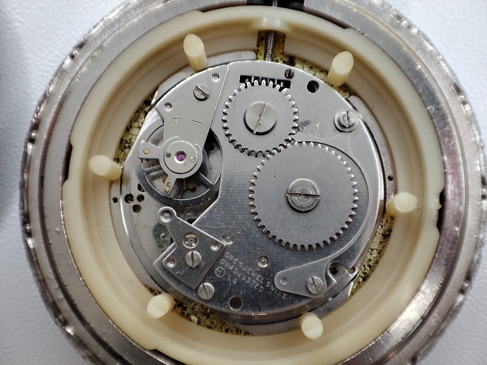 plowing horses working in the field pocket Watch 420 movement 48.7 mm for parts