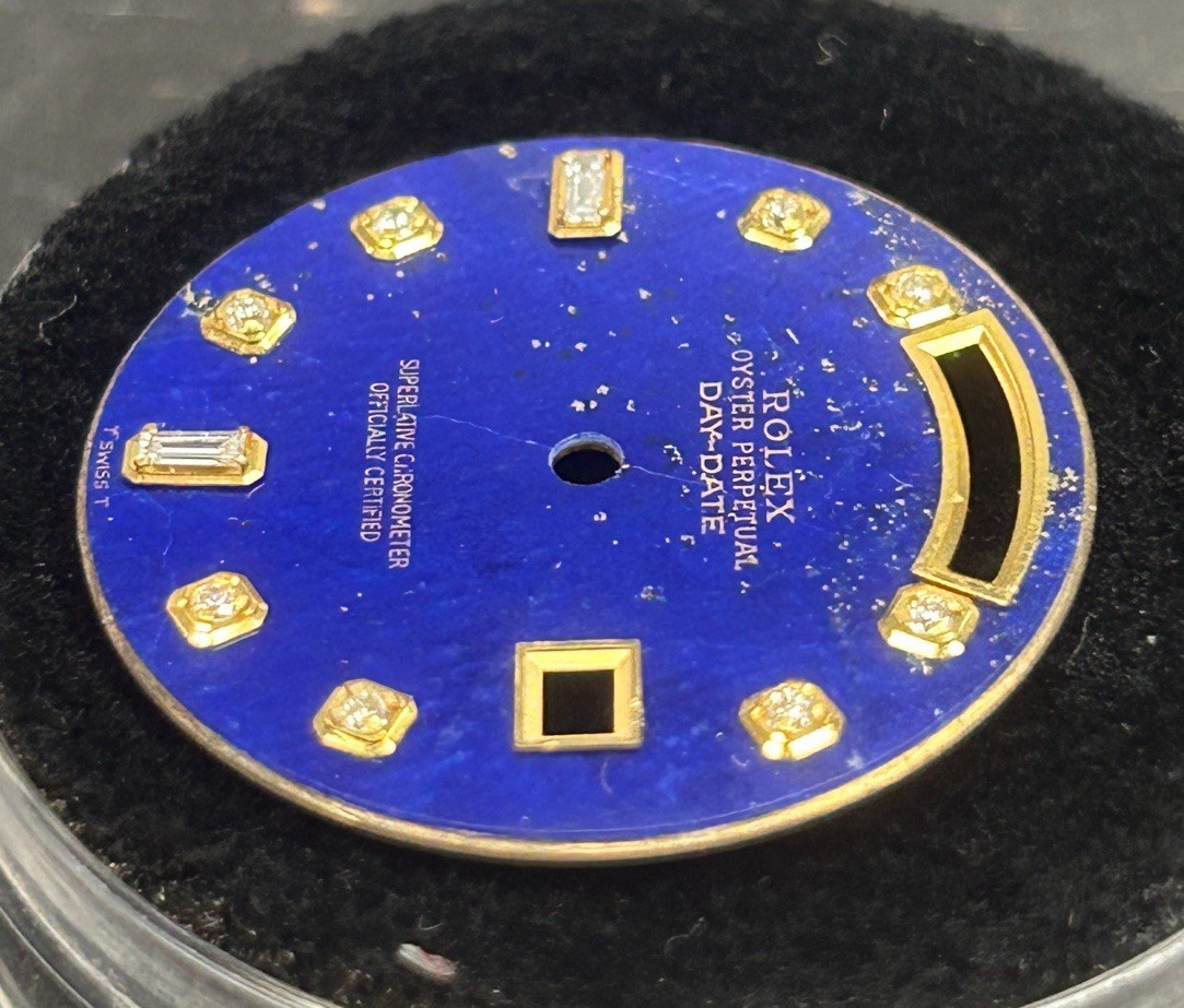 Rolex Quickset President Custom Lapis Baguette Diamond Dial For 18038-118238