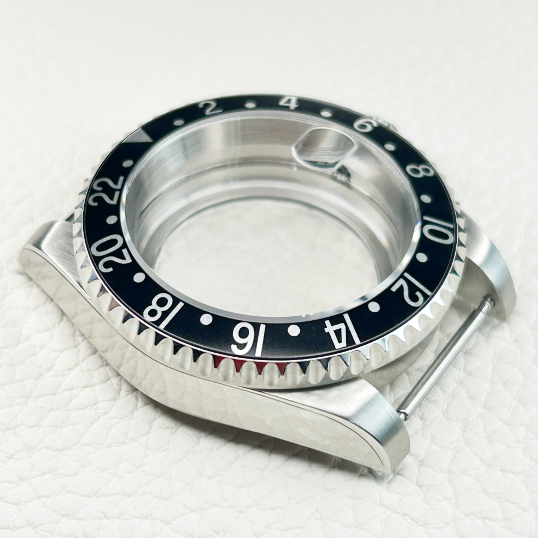 For NH35 NH36 NH34 Vintage GMT Sub Black Ceramic Bezel 40mm SKX007 Watch Case US