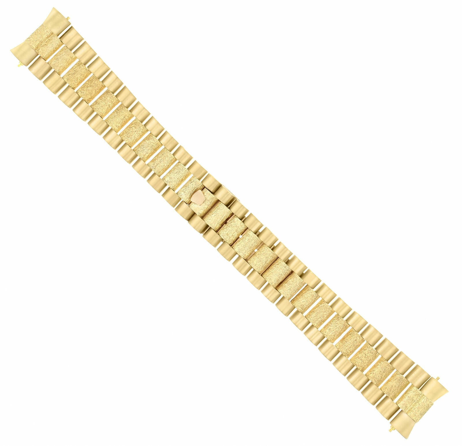 MENS 18K YELLOW GOLD PRESIDENT BAND FOR ROLEX CENTER BARK 1803 18028, 18038