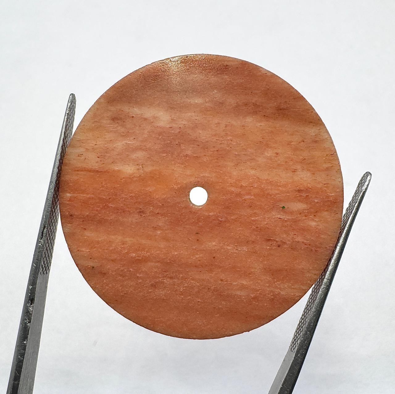 Red Jasper Watch Dial: 31.5mm One Sided Polished Gemstone Round Disk gmc1018w