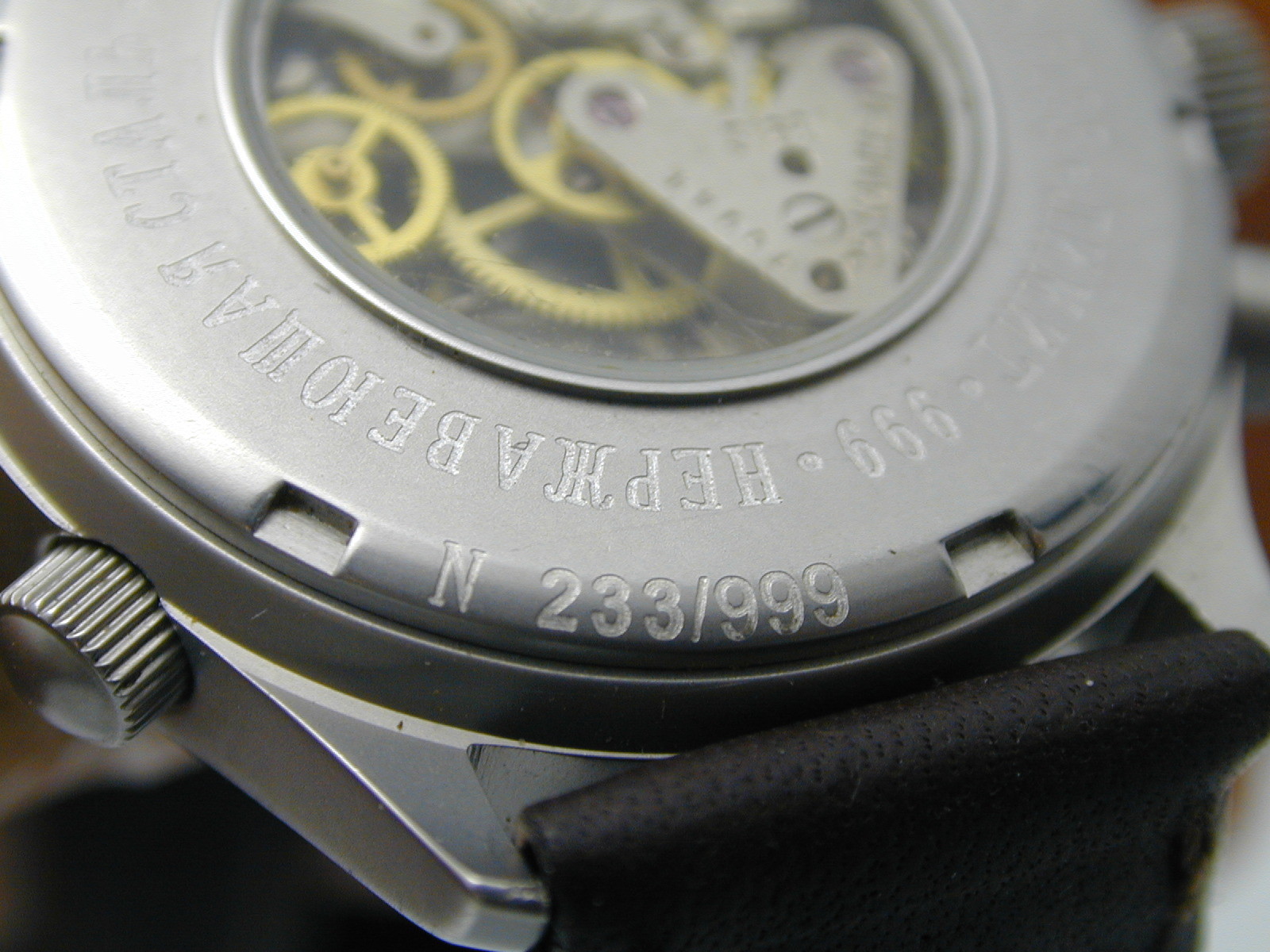 RUSSION MILITARY CHRONOGRAPH ROTATING INNER BEZEL RING STAINLESS STEEL PARTS