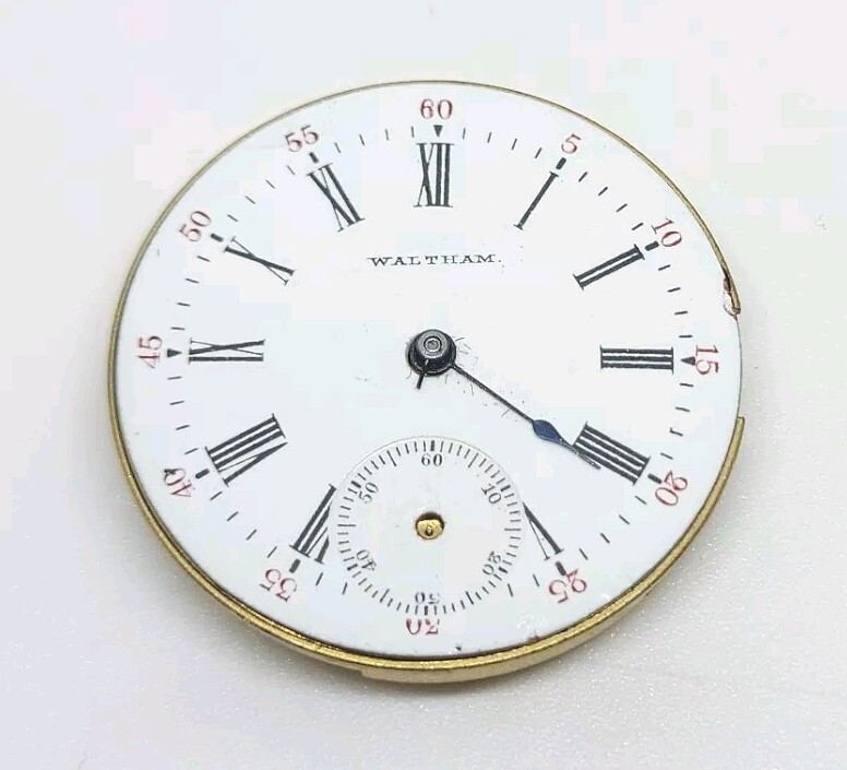 1893 Waltham Model 1891 Grade No. 62 11J 0s Pocket Watch Movement For Repair