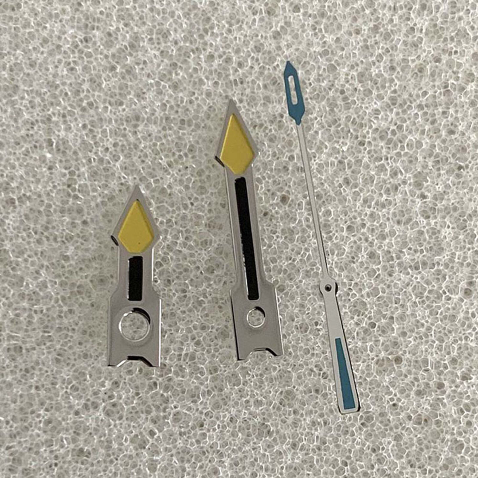 Silver Edge Black Yellow Blue watch Hands For Japan NH35/NH36/4R/7S Movement