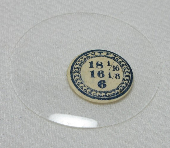GLASS POCKET WATCH CRYSTAL WATCHMAKER SIZE 18 1/16 H 6 REPLACEMENT PART #350
