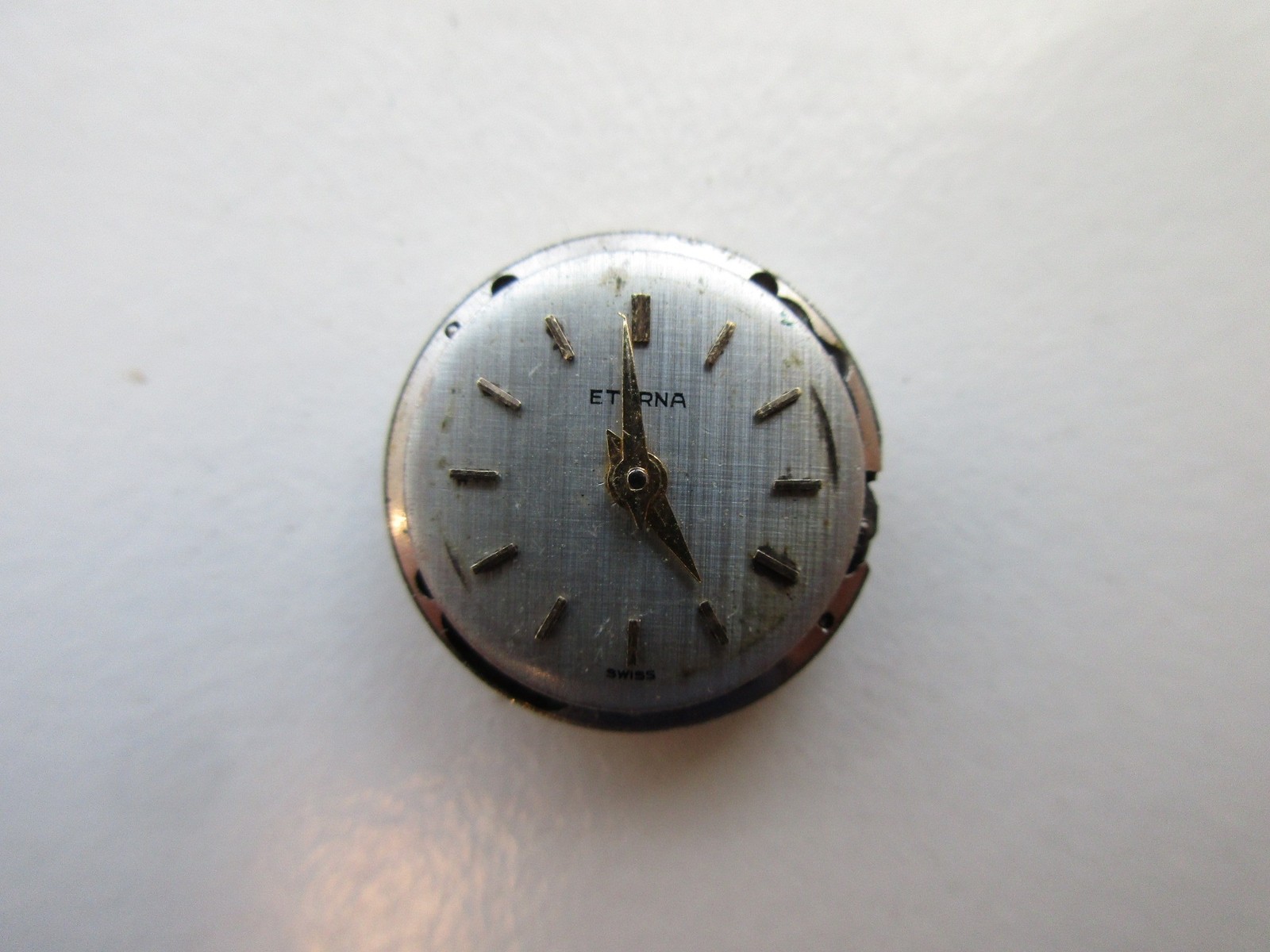 Eterna cal. 1418U Swiss watch movement dial & hands – running
