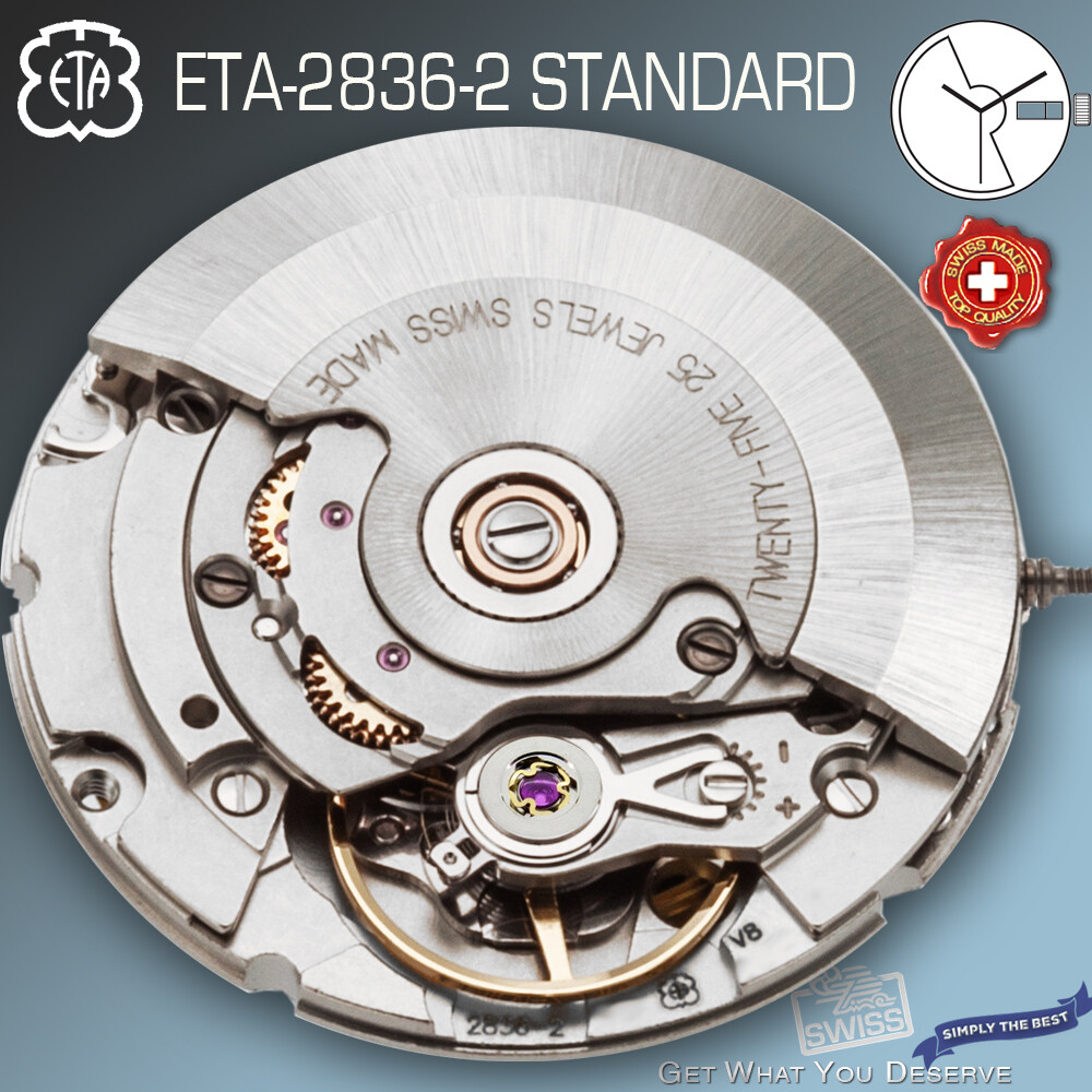 MOVEMENT AUTOMATIC ETA 2836-2, STANDARD, ENGLISH-ENGLISH DAY