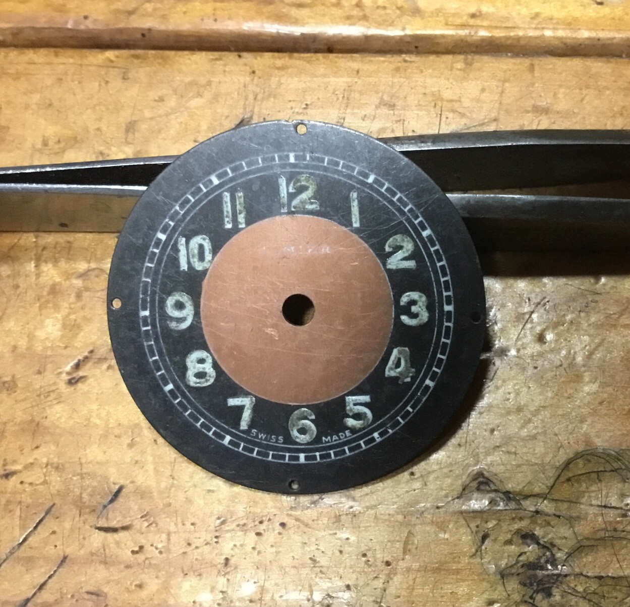 CIMIER Military Style Men’s Black Watch Dial 30mm for Parts/Repair/Spares